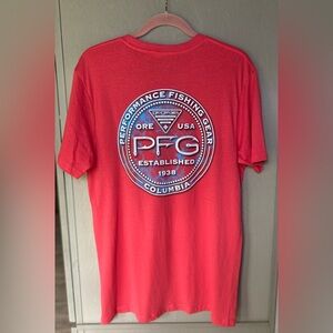 Columbia PFG Red Short Sleeve Tee